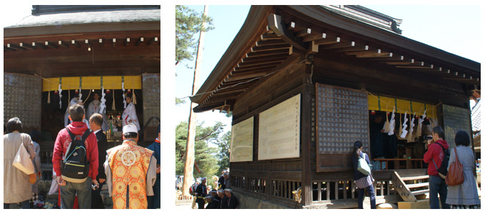 松本市重要文化財指定、千鹿頭神社拝殿